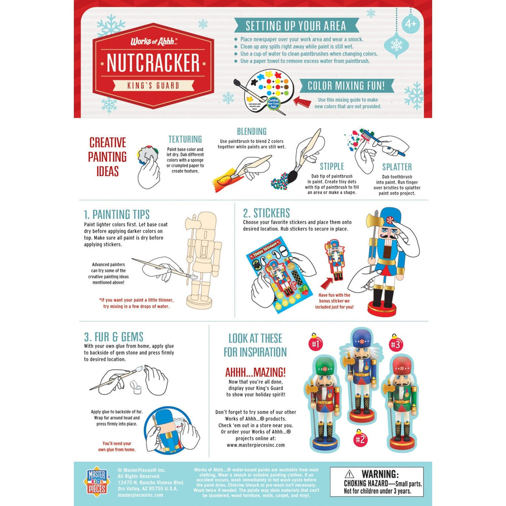 Nutcracker King's Guard Ornament Wood Paint Kit (ONLINE ORDER ONLY)