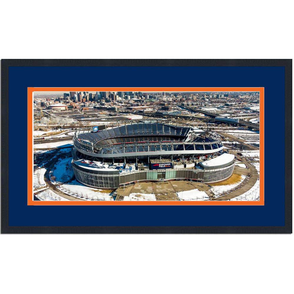 Framed Empower Field at Mile High Stadium Denver Broncos 16x24 Football Photo Professionally Matted (ONLINE ORDER ONLY)