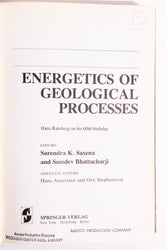 Energetics of Geological Processess (ONLINE ORDER ONLY)