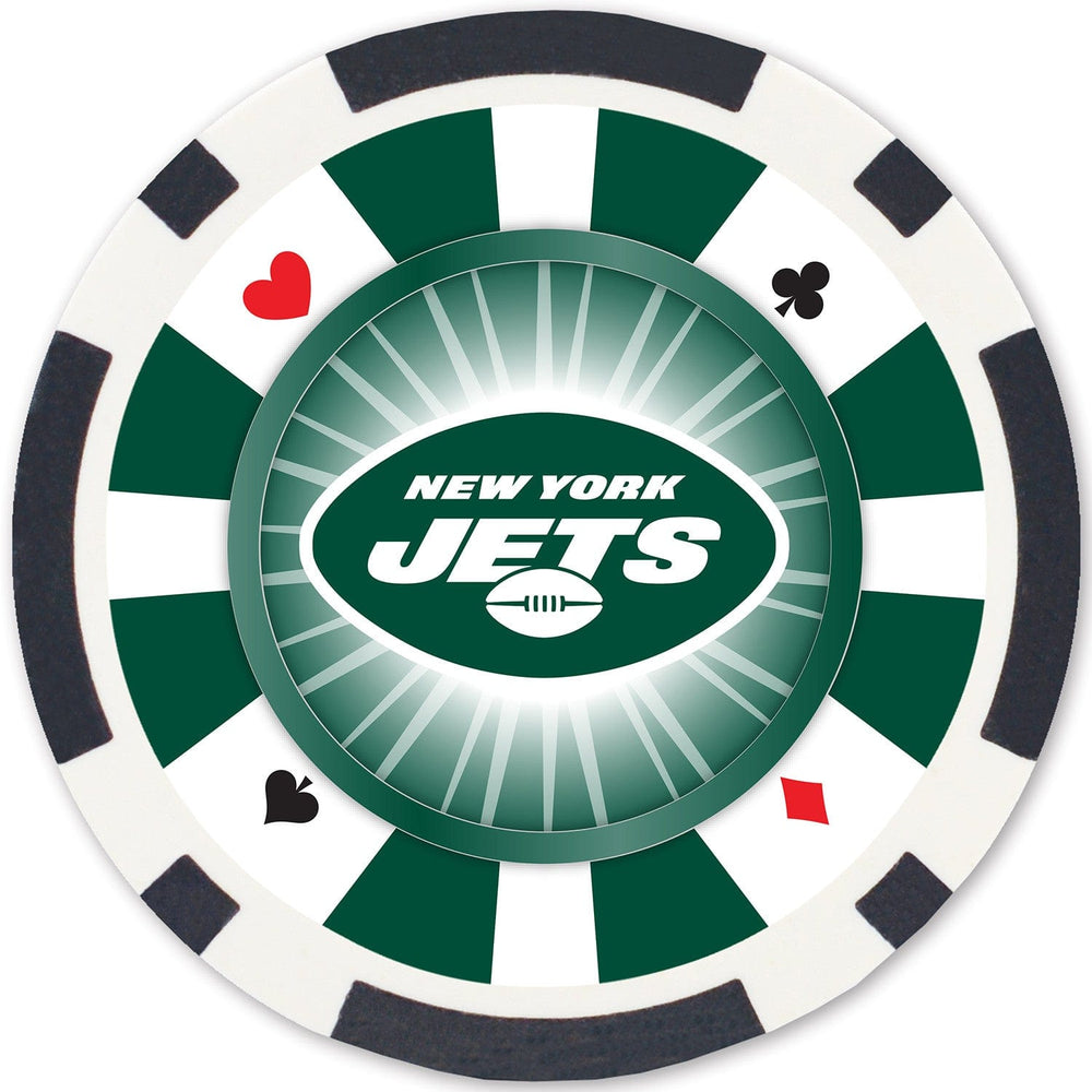 New York Jets 100 Piece Poker Chips (ONLINE ORDER ONLY)