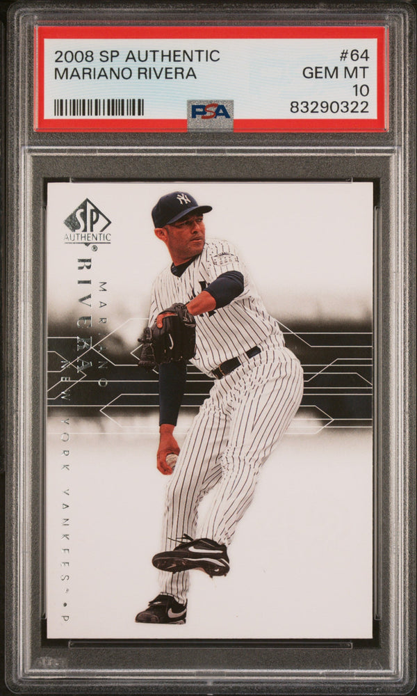 2008 SP AUTHENTIC MARIANO RIVERA  #64 - PSA 10 (Online Order Only)