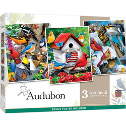 Audubon - 500 Piece Jigsaw Puzzles 3 Pack (ONLINE ORDER ONLY)