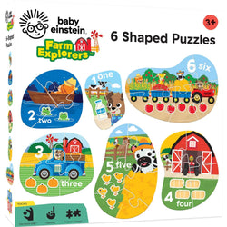 Baby Einstein - Farm Explorers 6-Pack Mini Shaped Jigsaw Puzzles (ONLINE ORDER ONLY)