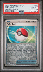 2023 POKEMON SVI EN-SCARLET & VIOLET POKÉ BALL REVERSE HOLO #185 PSA 10 (Online Order Only)
