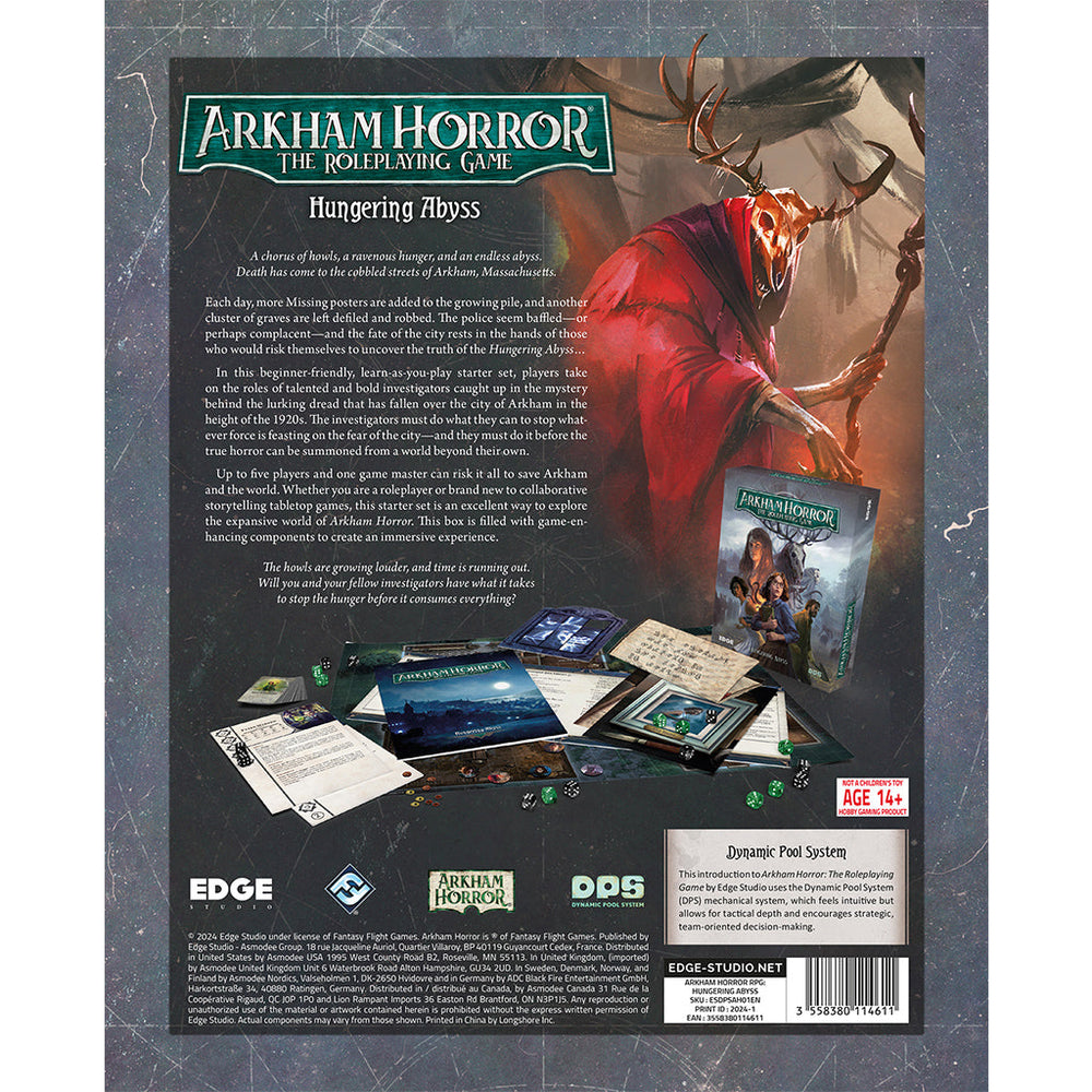 Arkham Horror RPG Starter Set - Hungering Abyss (ONLINE ORDER ONLY)