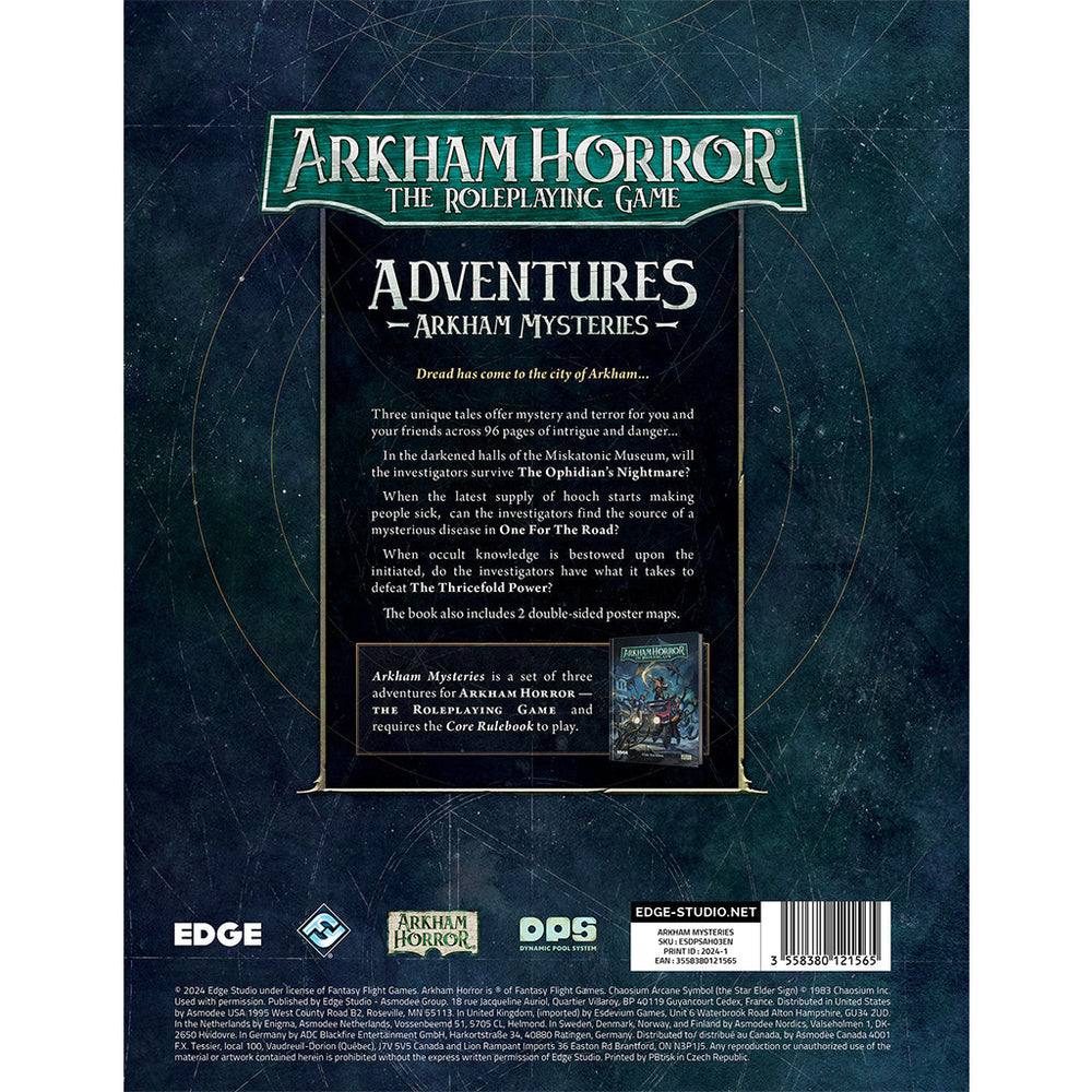 Arkham Horror RPG: Arkham Mysteries (ONLINE ORDER ONLY)