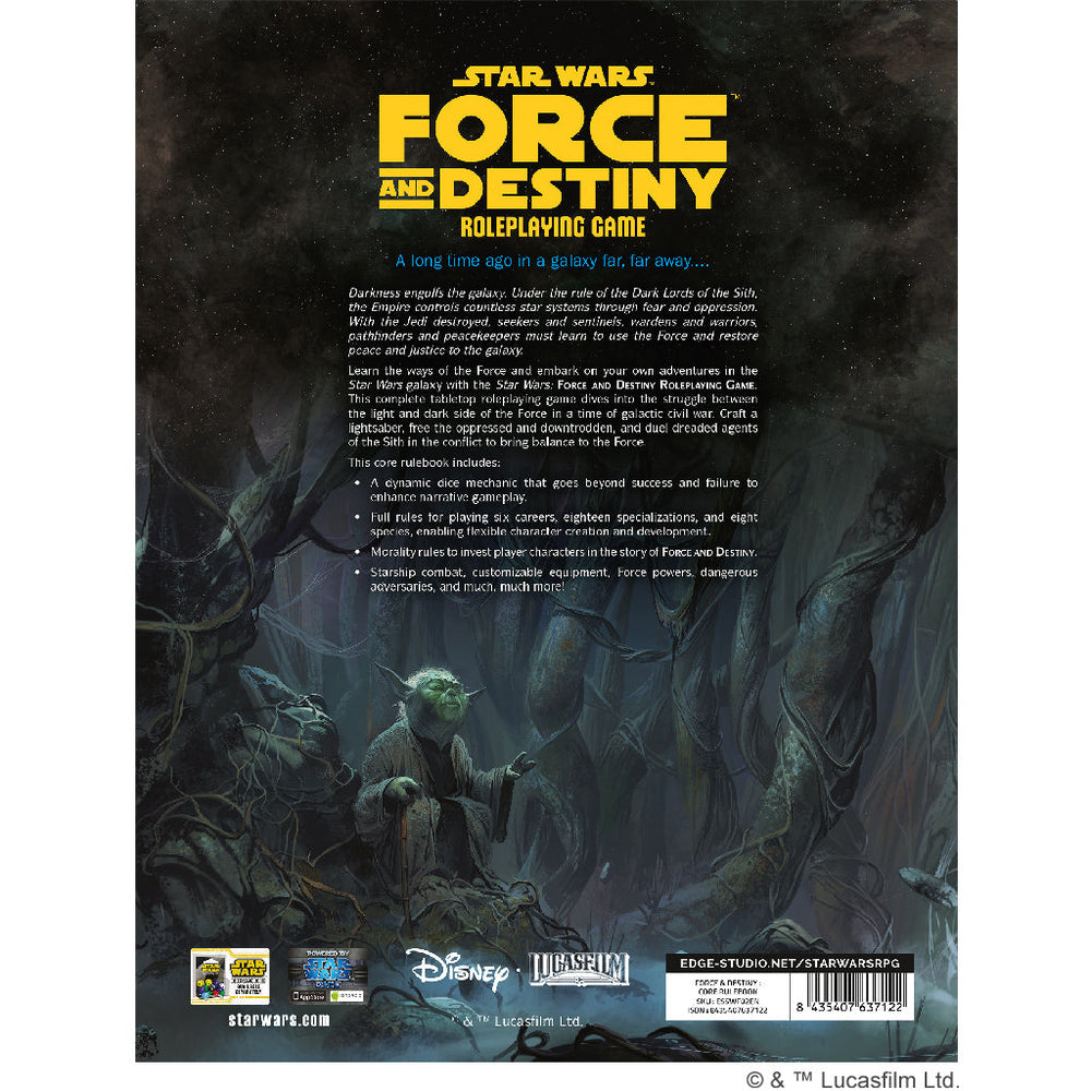 Star Wars: Force and Destiny - Core Rulebook (ONLINE ORDER ONLY)