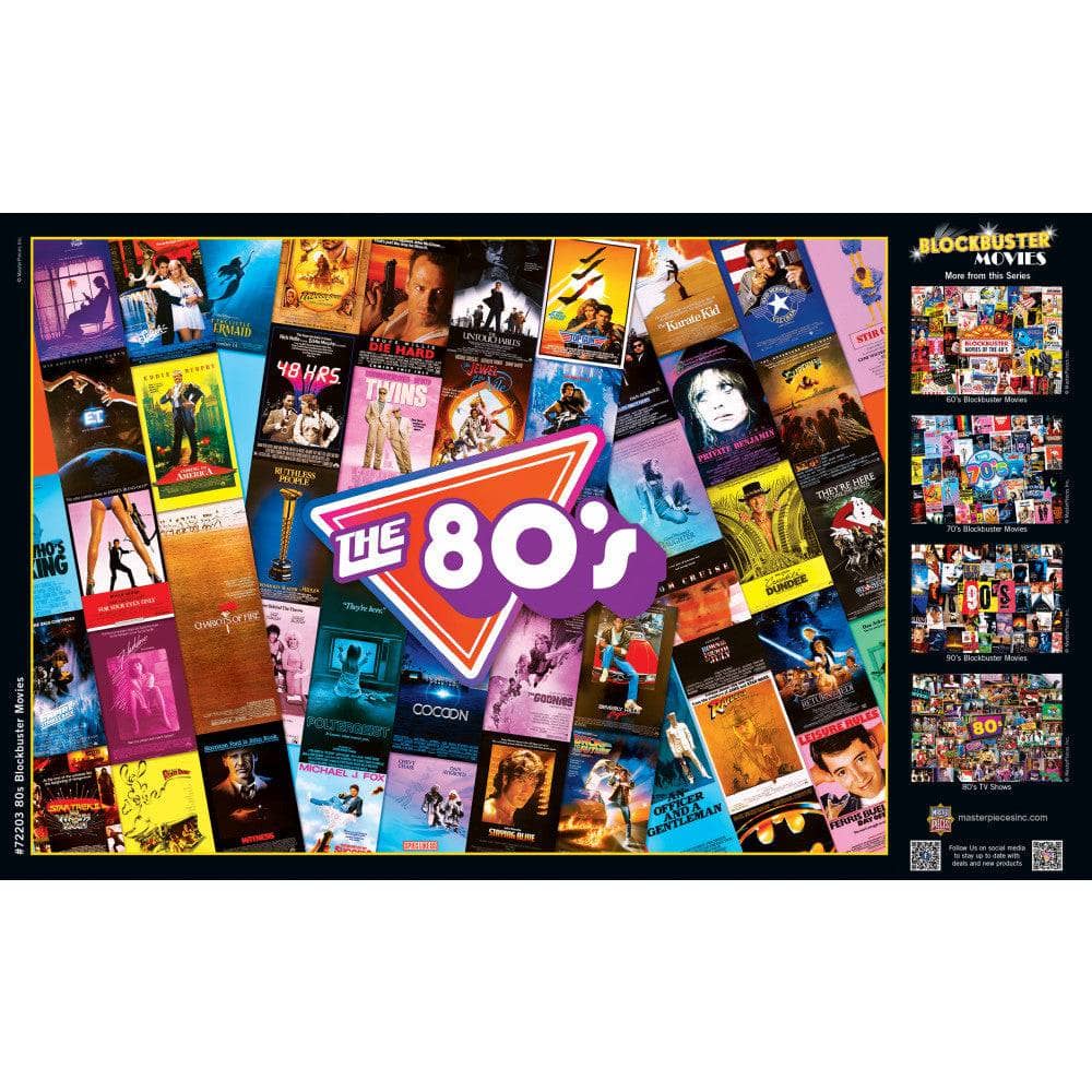 80's Blockbusters 1000 Piece Jigsaw Puzzle (ONLINE ORDER ONLY)