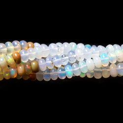 Ethiopian Opal Beads Plain Rondelle, AA Grade (ONLINE ORDER ONLY)