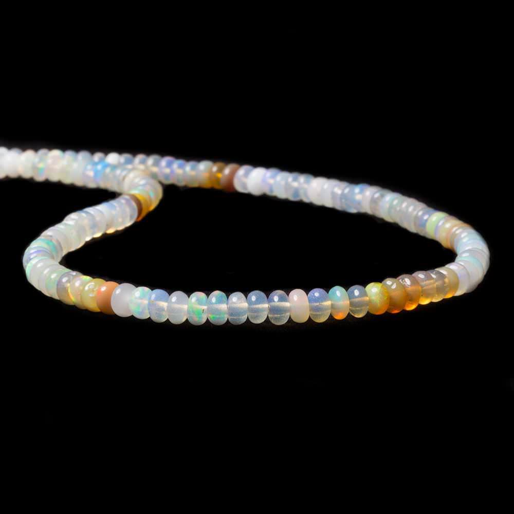 Ethiopian Opal Beads Plain Rondelle, AA Grade (ONLINE ORDER ONLY)