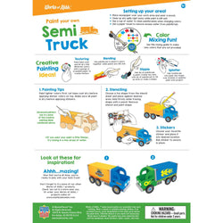 Semi Truck Wood Paint Set (ONLINE ORDER ONLY)
