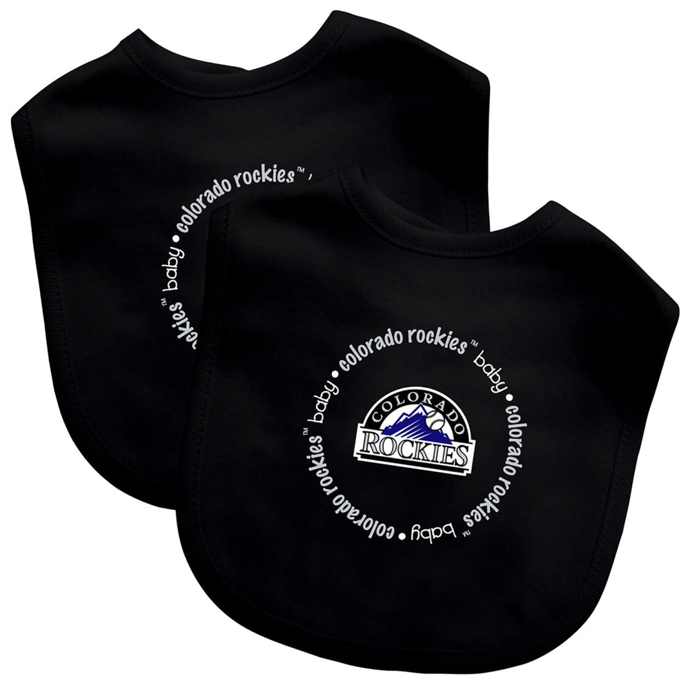 Colorado Rockies - Baby Bibs 2-Pack - Black (ONLINE ORDER ONLY)