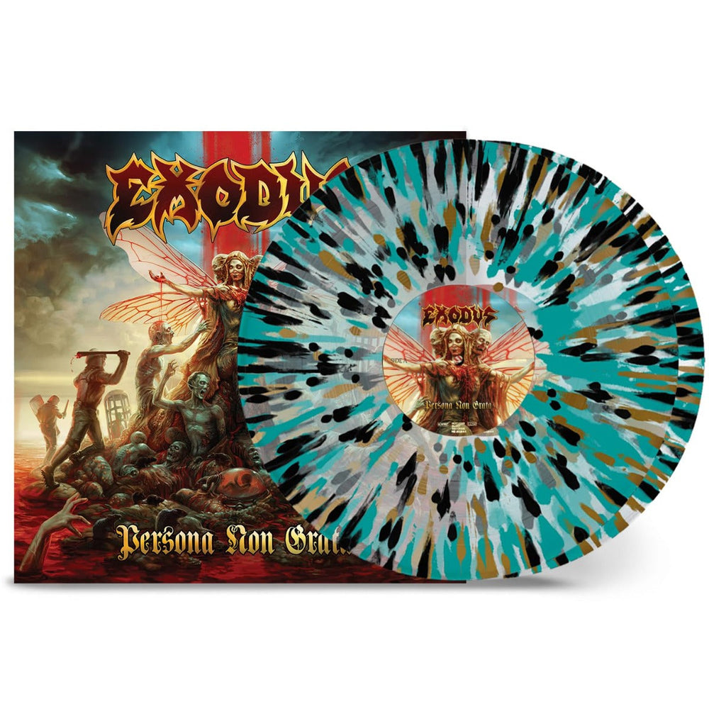 Exodus - Persona Non Grata (Clear W/ Gold & Black & Turquoise Splatter Colored Vinyl) (2 Lp's) [Vinyl] (ONLINE ORDER ONLY)