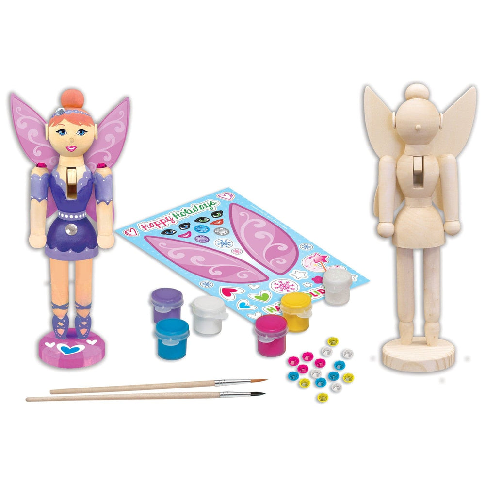 Holiday Craft Kit - Nutcracker Sugar Plum Fairy Wood Craft & Paint Kit