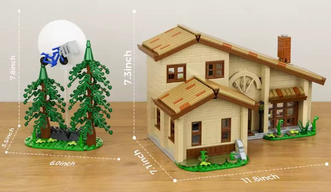 ET Cottage Building Set – 1452 PCS Space-Themed House (ONLINE ORDER ONLY)