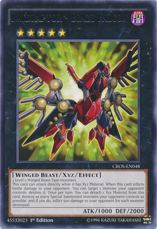 Raidraptor - Blaze Falcon [CROS-EN048] Rare (ONLINE ORDER ONLY)