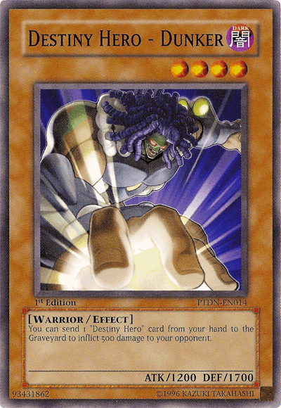Destiny Hero - Dunker [PTDN-EN014] Common (ONLINE ORDER ONLY)