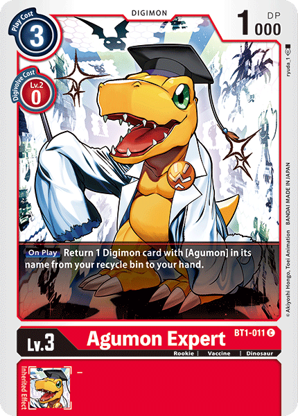 Agumon Expert [BT1-011] [Release Special Booster Ver.1.0] (ONLINE ORDER ONLY)