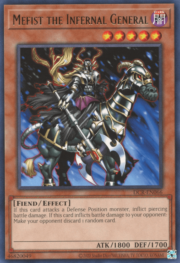 Mefist the Infernal General [DCR-EN066] Rare (ONLINE ORDER ONLY)