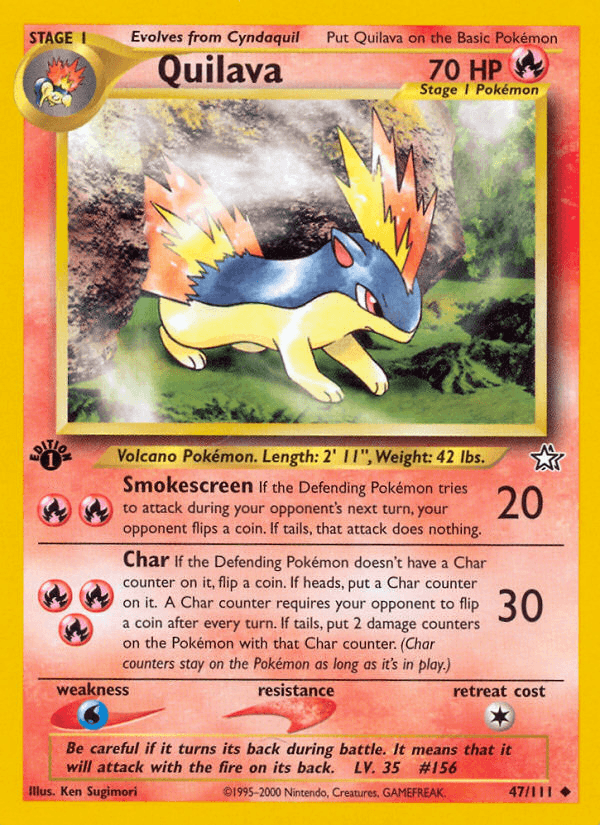 Quilava (47/111) [Neo Genesis 1st Edition] (Online Only)