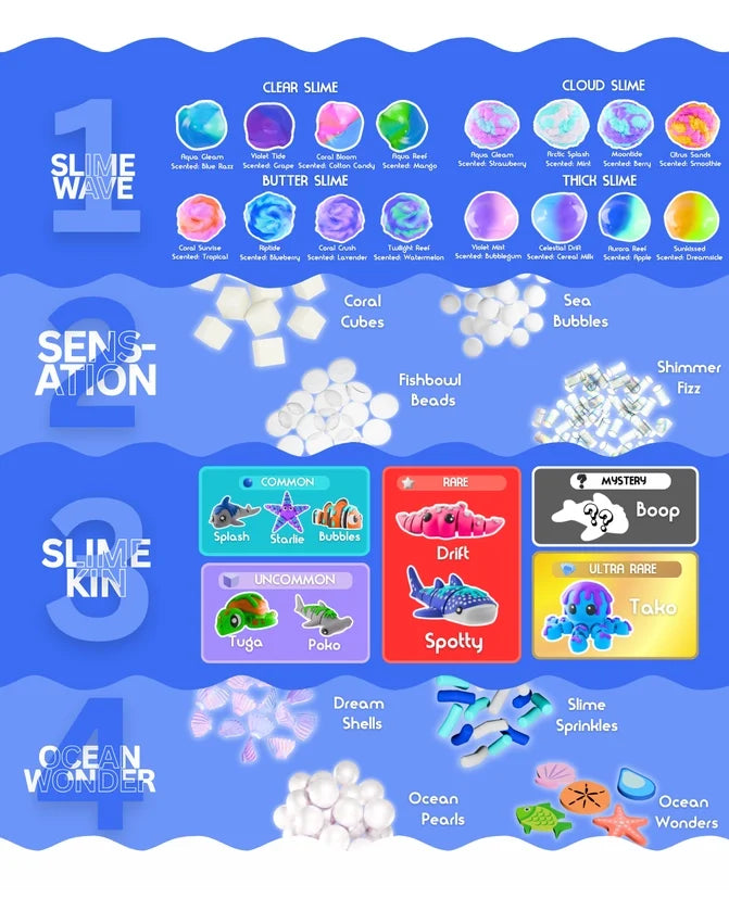 Dope Slime Worlds: Oceanic Series 1 - Clear Slime (ONLINE ORDER ONLY)