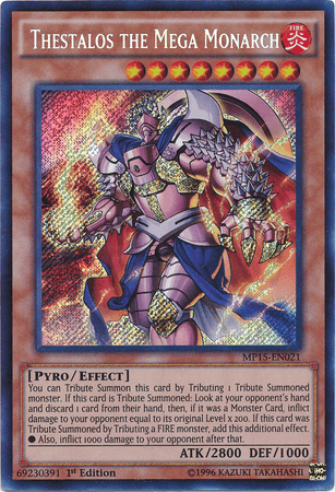 Thestalos the Mega Monarch [MP15-EN021] Secret Rare (ONLINE ORDER ONLY)