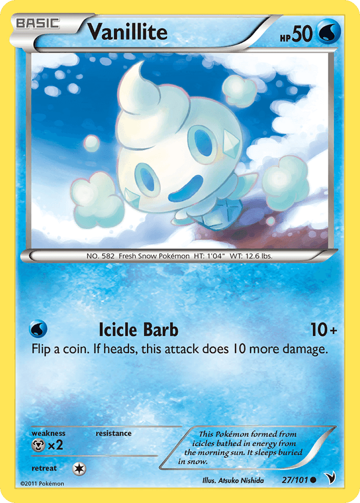 Vanillite (27/101) [Black & White: Noble Victories] (Online Only)