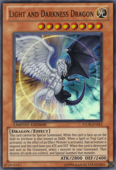 Light and Darkness Dragon [STOR-ENSE1] Super Rare (ONLINE ORDER ONLY)