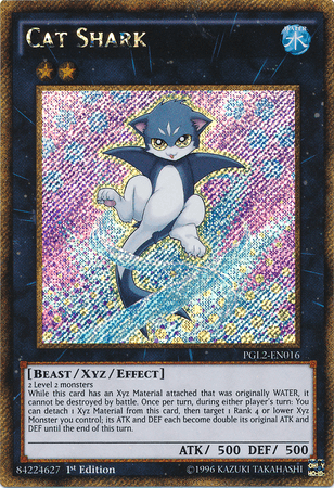 Cat Shark [PGL2-EN016] Gold Secret Rare (ONLINE ORDER ONLY)