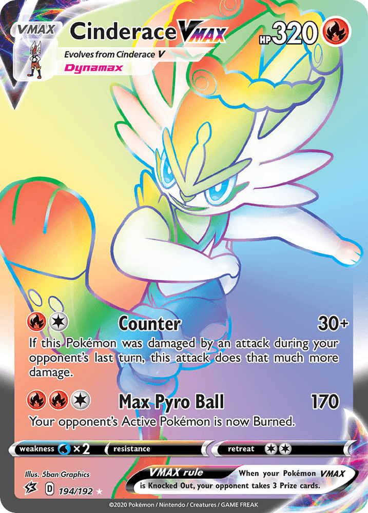 Cinderace VMAX (194/192) [Sword & Shield: Rebel Clash] (Online Only)