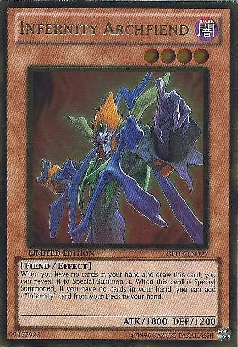 Infernity Archfiend [GLD3-EN027] Gold Rare (ONLINE ORDER ONLY)