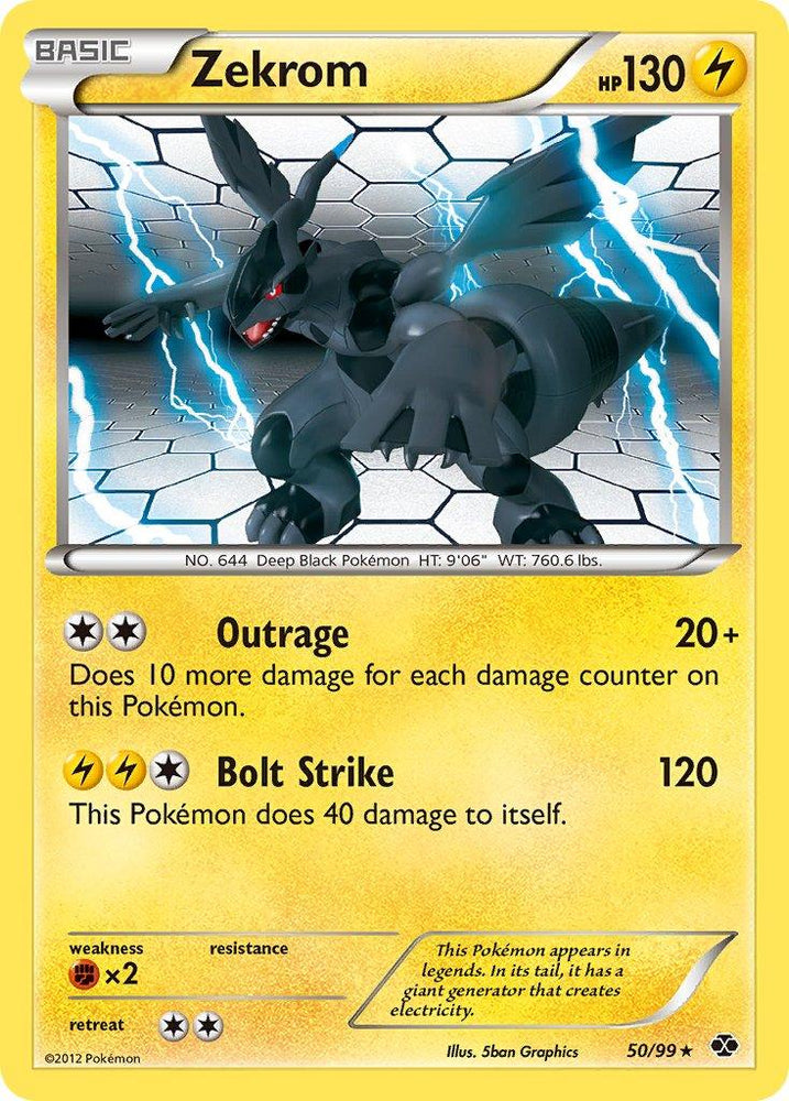Zekrom (50/99) (Theme Deck Exclusive) [Black & White: Next Destinies] (Online Only)