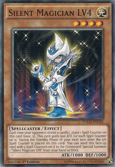 Silent Magician LV4 [YGLD-ENC05] Common (ONLINE ORDER ONLY)