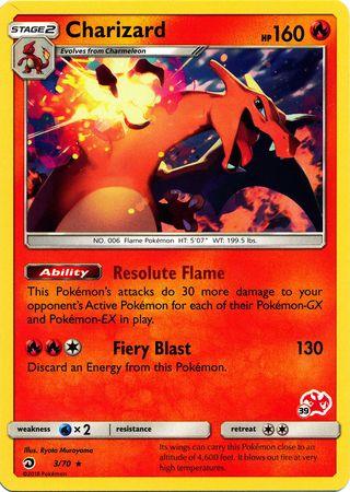 Charizard (3/70) (Charizard Stamp #39) [Battle Academy 2020] (Online Only)
