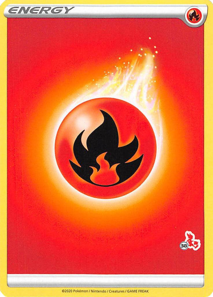 Fire Energy (Cinderace Stamp #38) [Battle Academy 2022] (Online Only)