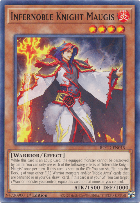 Infernoble Knight Maugis [ROTD-EN015] Common (ONLINE ORDER ONLY)