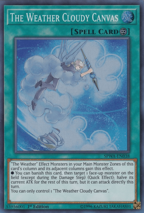 The Weather Cloudy Canvas [SPWA-EN038] Super Rare (ONLINE ORDER ONLY)