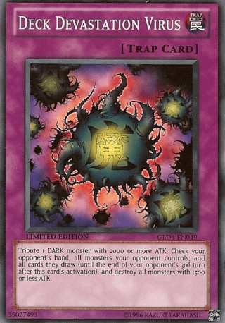 Deck Devastation Virus [GLD4-EN049] Common (ONLINE ORDER ONLY)
