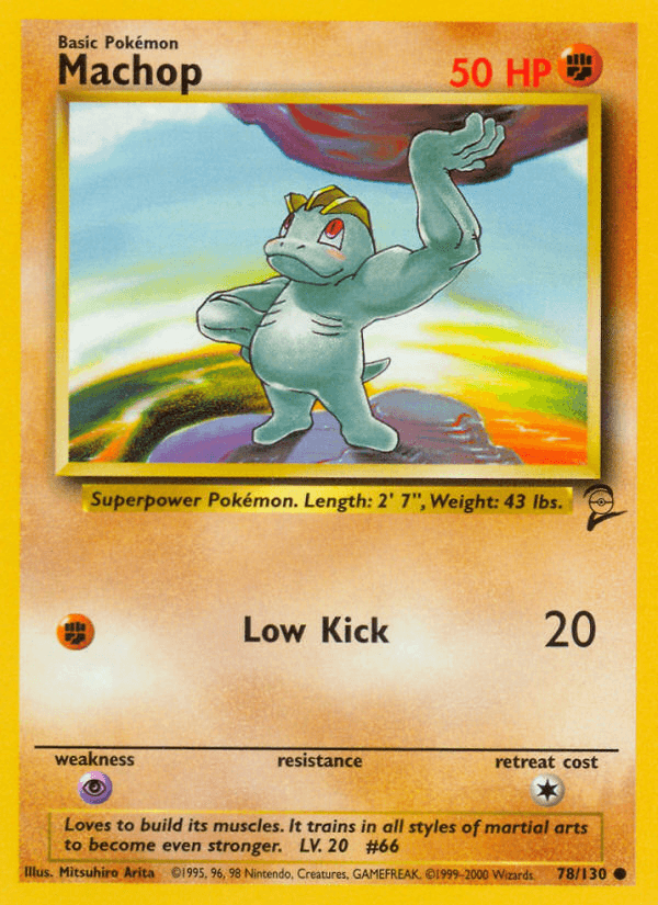 Machop (78/130) [Base Set 2] (Online Only)