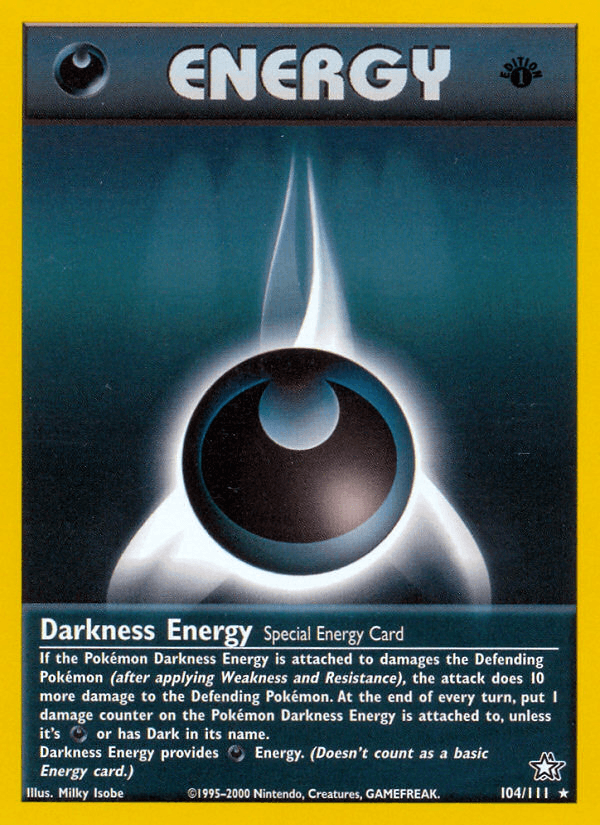 Darkness Energy (104/111) [Neo Genesis 1st Edition] (Online Only)