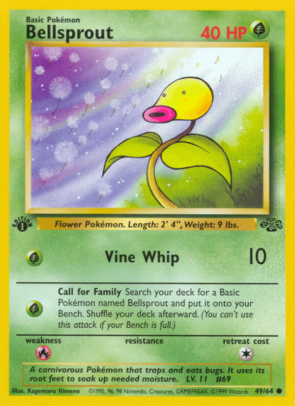 Bellsprout (49/64) [Jungle 1st Edition] (Online Only)