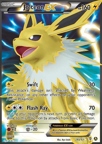 Jolteon EX (28a/83) (Alternate Art Promo) [XY: Generations] (Online Only)
