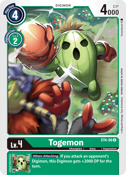Togemon [ST4-06] [Starter Deck: Giga Green] (ONLINE ORDER ONLY)