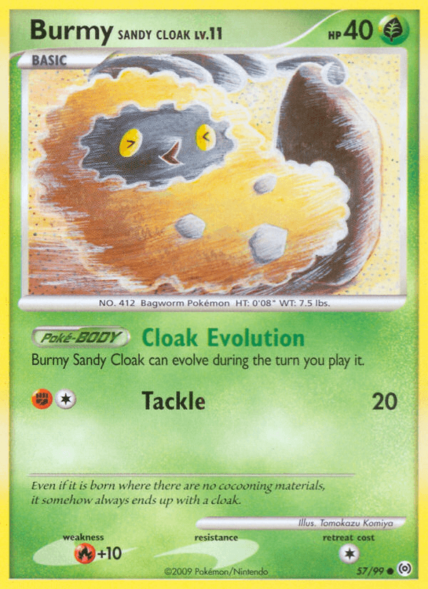 Burmy Sandy Cloak (57/99) [Platinum: Arceus] (Online Only)