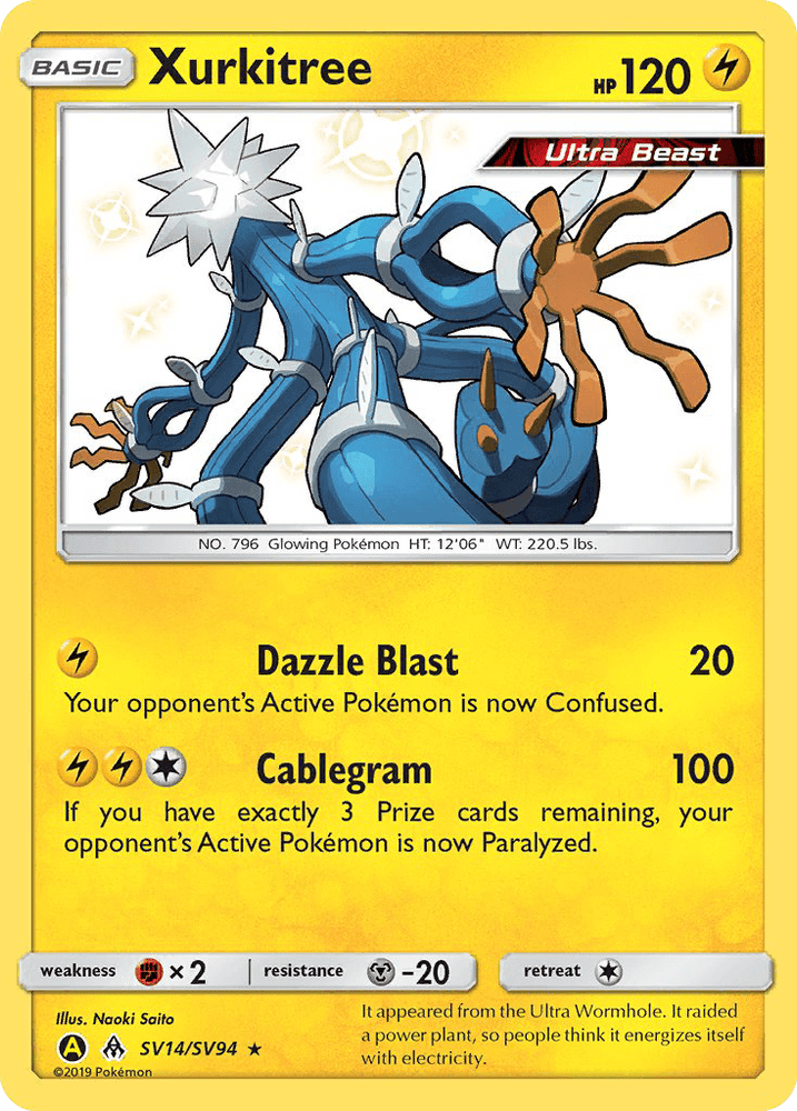 Xurkitree (SV14/SV94) [Sun & Moon: Hidden Fates - Shiny Vault] (Online Only)
