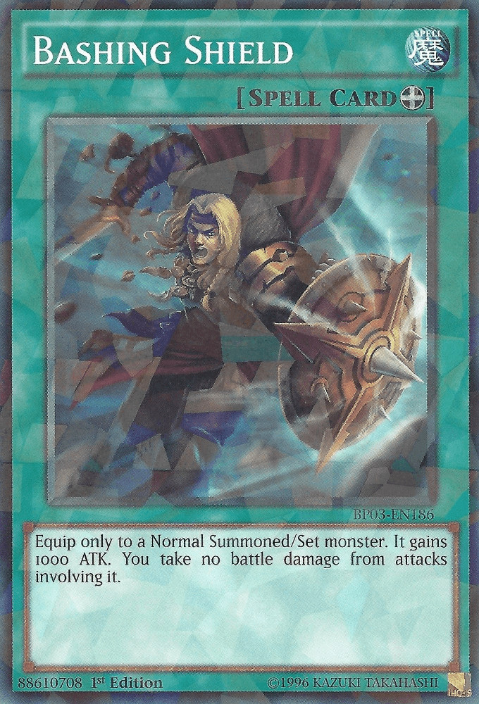 Bashing Shield [BP03-EN186] Shatterfoil Rare (ONLINE ORDER ONLY)