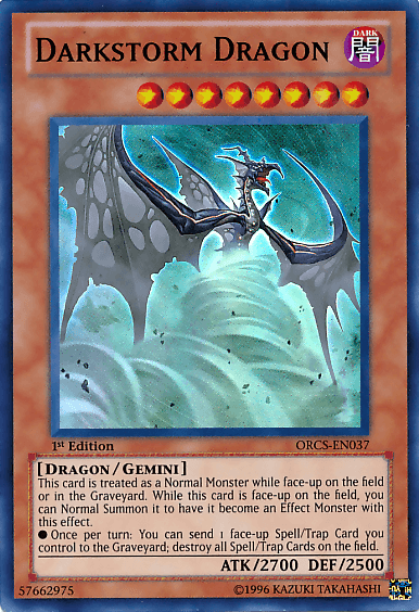 Darkstorm Dragon [ORCS-EN037] Super Rare (ONLINE ORDER ONLY)
