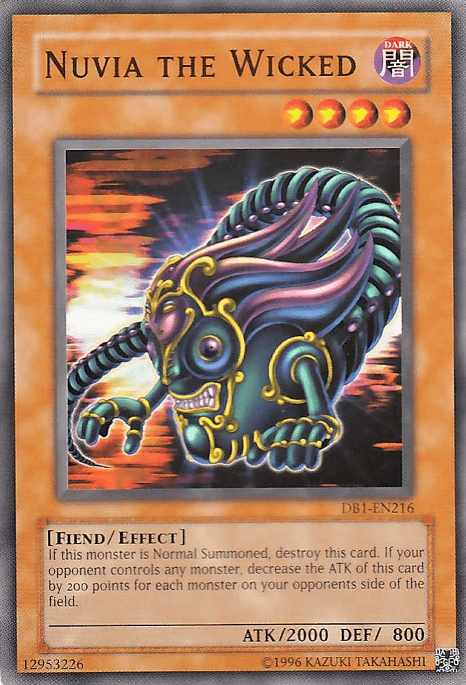 Nuvia the Wicked [DB1-EN216] Common (ONLINE ORDER ONLY)