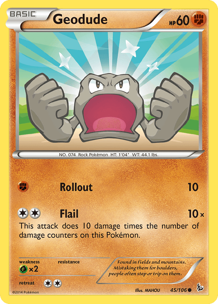Geodude (45/106) [XY: Flashfire] (Online Only)