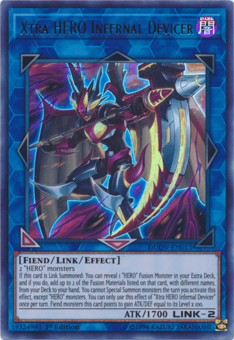Xtra HERO Infernal Devicer [DUOV-EN013] Ultra Rare (ONLINE ORDER ONLY)